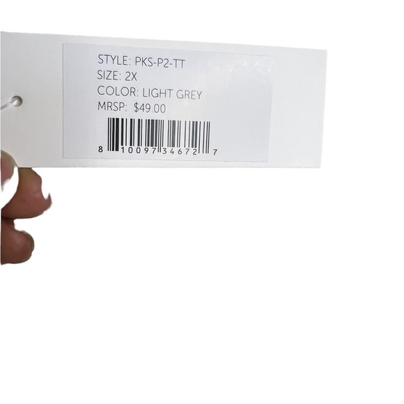 NWT PSK Collective Women's Jogger Pants Light Grey 2XL - Picture 5 of 6